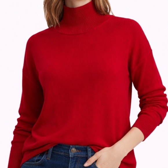 Banana Republic Sweaters - Banana Republic Red Turtleneck Sweater – Size Small